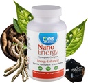 En Planet Nano Energy 500 mg Veggie Kapsler (120 Servere), Synergistisk Blend af Nano Ginseng, Shilajit, Ashwagandha & EGCG, understøtter energiniveauer, ikke-GMO, Vegan, Gluten Free