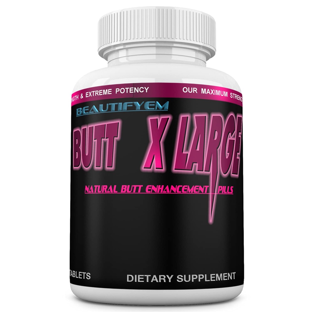 Butt X- Large Butt udvidelsen, Booty Enhancement. Butt Enhancer Pills. Natural Bigger Glutes. 1 måneds forsyning
