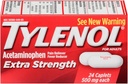 TYLENOL Extra Strength Acetaminophen 500 mg Kapsler 24 hver