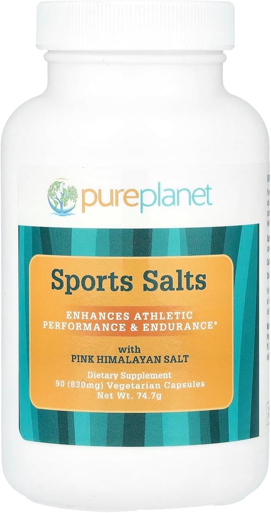 PURE PLANET Sport Salte, 90 Vegetariske Kapsler