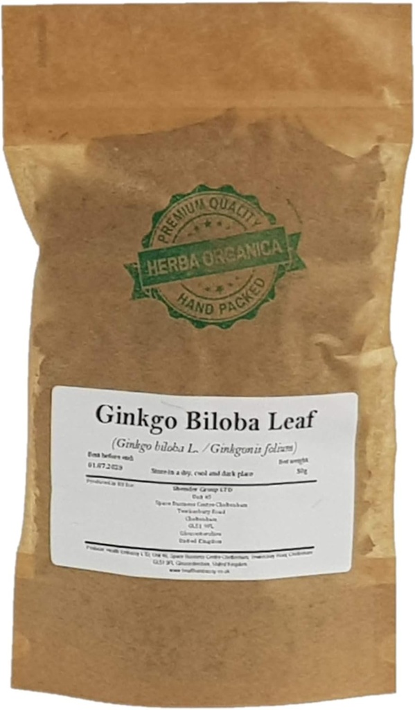 Herba Organica Ginkgo Biloba Leaf - Ginkgo Biloba L - Urtete (50g)