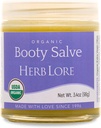 Herb Lore Organic Booty Salve - Natural Lindrende Salve - Herbal Comfort Cream til følsomme, delikate områder og klø (3.4 oz)