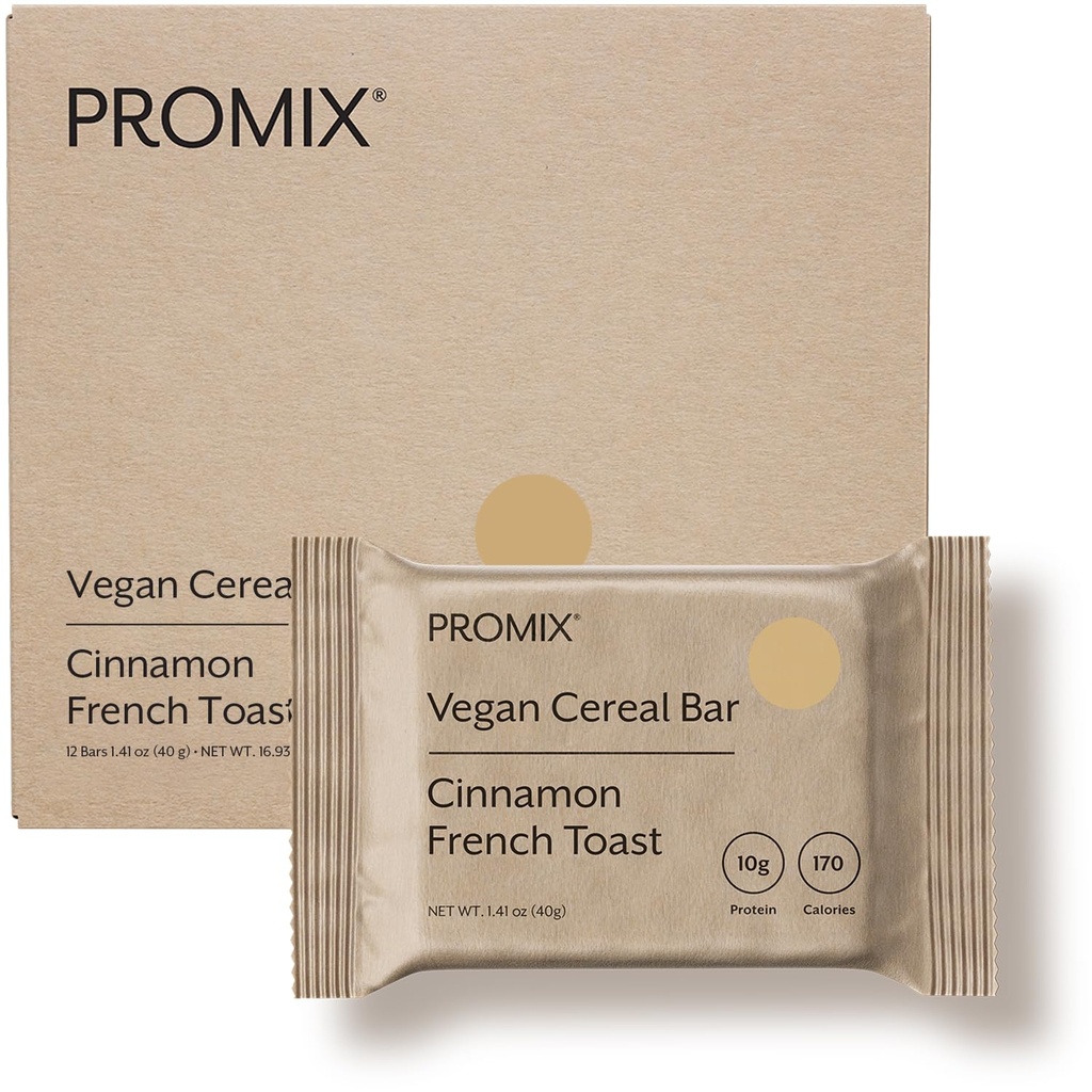 Promix Nutrition Vegan Protein Puff Bars - 124; High Protein, lav kalorie Marshmallow Crispy Treat - 124; Kosher, Soy Free - kanel fransk toast