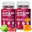 (2 Pack) Keto ACV Gummies1500MG Keto Gummies Apple Cider Vinegar Formulated with Pomegranate Beet Juice Powder B12 Vegan Non GMO 120 Gummys