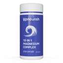 UpNourish Magnesium Supplement - 10 i 1 Magnesiumkompleks - Fuld Spectrum Magnesium Mineral Kosttilskud med Glycinat, Citrat, Taurat, Malat, Carbonat, Oxide og mere, 240 Vegankapsler