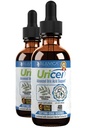 Uricel - Advanced Uric Acid Support & Cleanse Supplement - Flydende levering til bedre absorption - Tart Cherry, Chanca Piedra, Selleri frø, gurkemeje & mere!