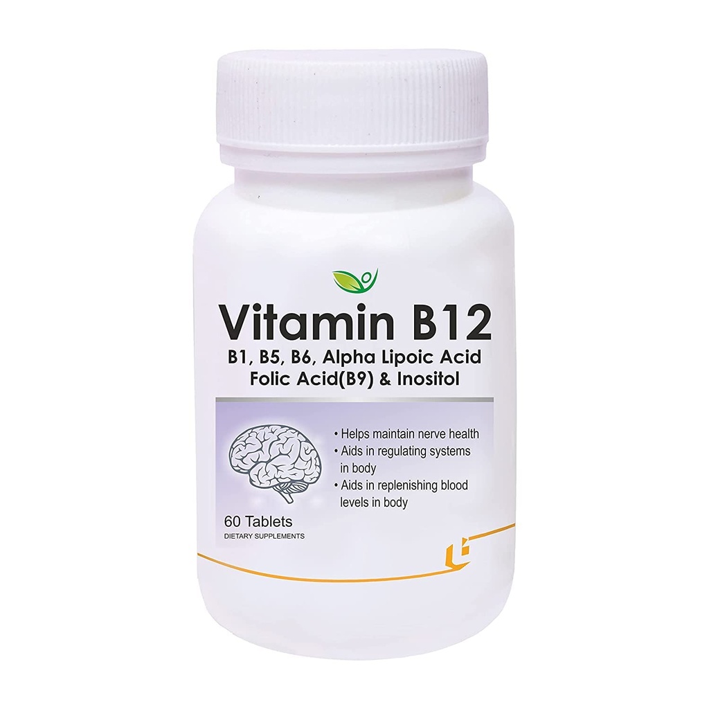 Verem Nutracatic Vitamin B12 med B1, B5, B6, B9 (folinsyre), Alpha Lipoic Acid ALA & Inositol Kosttilskud