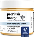 PSORIASIS HONEY Skin- Renewing Cream - Eksem & Seborrheic Dermatitis Cream - Psoriasis Behandling for hud, rødme & Itch Relief (4oz)