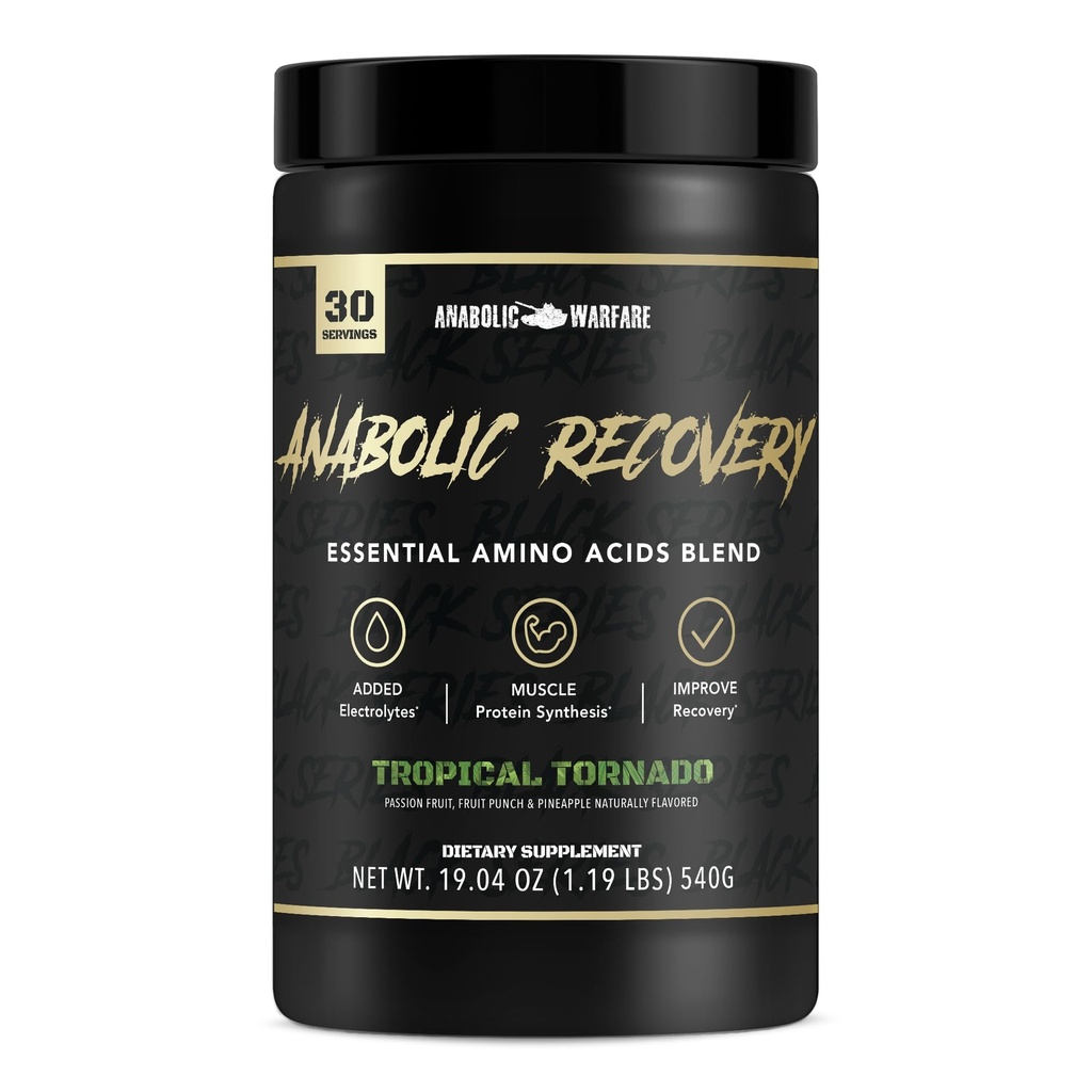 Anabolske Inddrivelse, Væsentlige Aminosyrer, Post Workout Inddrivelse, Premium Hydration, Build Muscle * (Tropical Tornado, 30 Servere)