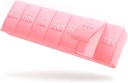 Barhon Stor Ugentlig Pill Organizer, Big Vitamin Organizer sag til 7 dag, Rejser Medicin Pill Box at holde forskellige kosttilskud og fiskeolie, Sakura Pink