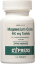 Cypress Magnesiumoxid 400 mg tabletter 120 tabletter, pakning med 3 tabletter