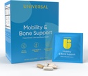 Mobility & Bone Support Daily Multivitamin - 12- in-1 Bone, Knee, Cartiage, Ligament, Fælles tillæg for kvinder og mænd, Collagen, gurkemeje, Glucosamin Chondroitin MSM Kapsler - 30 Vitamin Pakninger