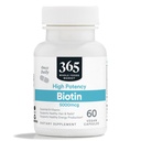 365 af Whole Foods Market, High- Potency Biotin 5000mcg, Vegan, 60 Greve