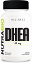 NutraBio DHEA Supplement- for Men and Women- DHEA (100 mg) 60 Capsules