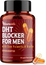 DHT Blocker til mænd er 124; hårvækst tillæg med Saw Palmetto & Biotin - hårvækst vitaminer - hårvækst - naturlige hårtab kosttilskud flydende - Proprietær urteblandinger (90 kapsler)