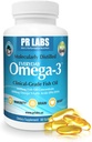 PR Labs - Everyday Omega-3 Clinical Grade Fish Oil Supplement for Mænd - fremmer hjerte, hjerne, immunforsvar og fælles støtte - bæredygtigt sourced og Molekulært Destilleret - 1800 mg EPA og DHA - 1 pakke