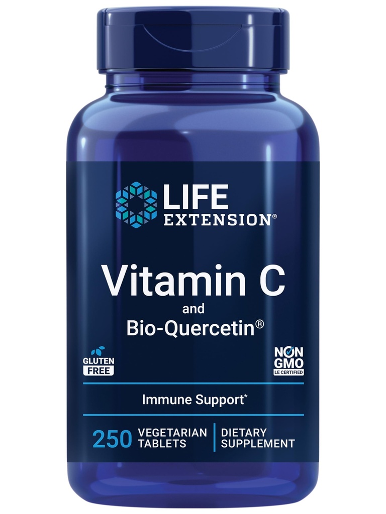 Life Extension Super Omega-3 Fish Oil, Sesame & Olive Extract med C-vitamin & Bio- Quercetin Phytosome - 240 Softgels & 250 tabletter