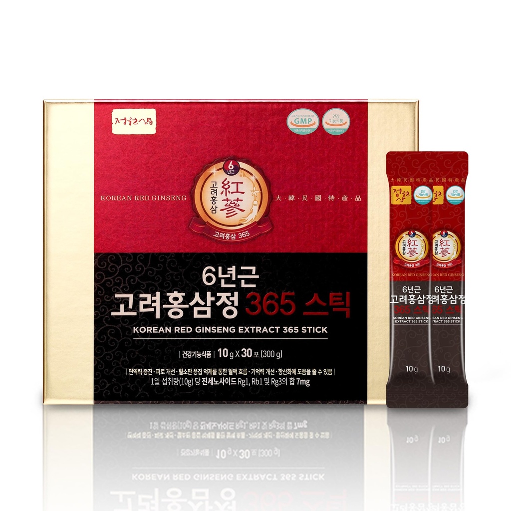 6 År Rød Ginseng 365 Stick