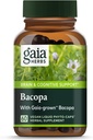 Gaia Herbs Bacopa - Brain and Cognitive Support Herbal Supplement - Lavet med Bacopa (Bacopa Monnieri) til at hjælpe med at understøtte en Thriving Mind - 60 Vegan flydende Phyto- kapsler (op til 60-dages forsyning)
