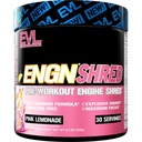 EVL Ultimate Pre Workout Powder - Thermogen Fat Burn Support Preworkout Powder Drikke til vedvarende energi Focus og Stamina - ENGN Shred Intense Creatin Free Preworkout Drikke Mix - Pink Lemonade