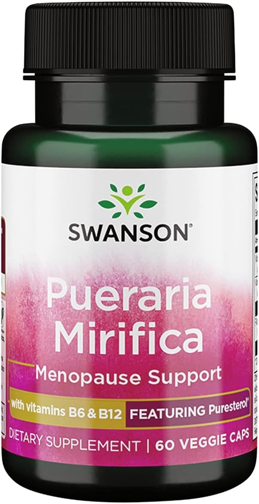 Swanson Pueraria Mirifica med B6 '&' B12 60 Veg kapsler