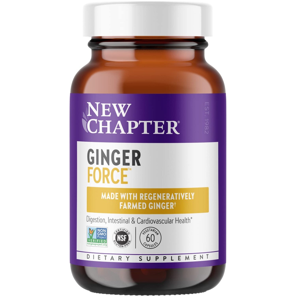 Nyt kapitel Ingefær supplement kraft med Superkritiske økologiske + non-GMO ingredienser Vegetariske kapsler, 60 Greve