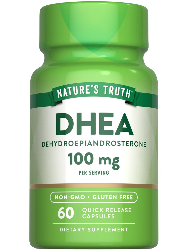 Nature 's Truth DHEA - 124; 100mg - 124; 60 kapsler - 124; Non- GMO & Gluten Free Supplement