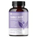 Pure 5- HTP (5- Hydroxytryptophan) Plus GABA supplement - til søvn, Mood & Stress Management - 60 Veggie Caps