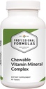 Professionel formulas Chewable Vitamin Mineral Complex - Essentielle vitaminer og mineraler i en fantastisk smag honning aromatiseret tyggetabletter til brug som et dagligt supplement * - Gluten Free, 90 tabletter