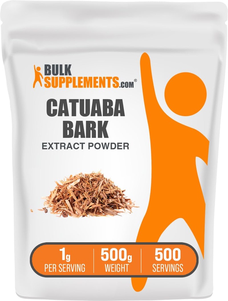 Bulkadditions.com Catuaba Bark Extract Powder - Catuaba Bark Powder, Herbal Supplement - Vegan & Gluten Free, 1g per Serving, 500g (1.1 lbs) (Pack of 1)