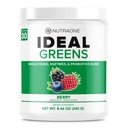NutraOne Ideal Green Antioxidant and Nutrient- Rich Superfood Green Powder Supplement Berry- 30 Servering