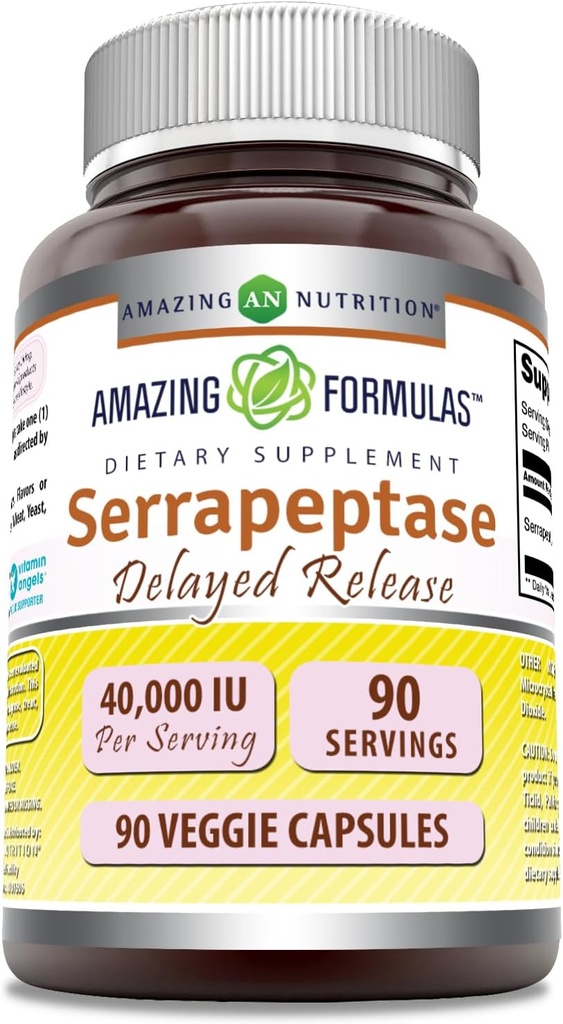 Amazing Formulas Serrapeptase Supplement: 124; 40.000 IE
