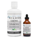 Ultra Sølv ® Kolloid Sølv • 124; 5.000 PPM, 32 Oz (946mL) • 124; Mineral Supplement • 124; True Kolloid Sølv - 4 oz Dropper Flaske (Tom) Inkluderet til Dispensing!