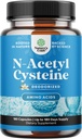 NAC supplement N- Acetyl Cysteine 600mg - Potent Vegan High Absorption NAC 600mg Kapsler Glutathione Precursor til lever rense Detox & Reparation Plus Lung Sundhed og Immunity Support (180 ct)