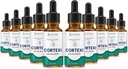 (10 Pack) Cortexi Ear Drops Cortexi Sund trommeolie understøtter sunde ører Premium Blanding af essentielle olier 10 flasker