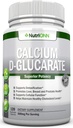 Calcium D- glucarat - 500mg - 120 grøntsagskapper - Superior Potency to Support Cleansing Processes, Østrogen Metabolisme & Hormonal Balance - Hjælper med prostata, bryst & kolon sundhed