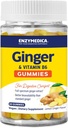 Enzymedica, Ginger & Vitamin B6 Gummies, Support for Occasional Nausea & Indigestion, High Potency, Equivalent to 200 mg Ginger Extract, 60 Count