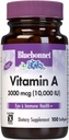 Bluebonnet Nutrition Vitamin A 10.000 IE fra Deep Sea, Cold Water, Fish Oil - For Eye Health & immunfunktion * - Gluten Free - Dairy Free - Molekulært Destilleret - 100 Softgels - 100 Servering