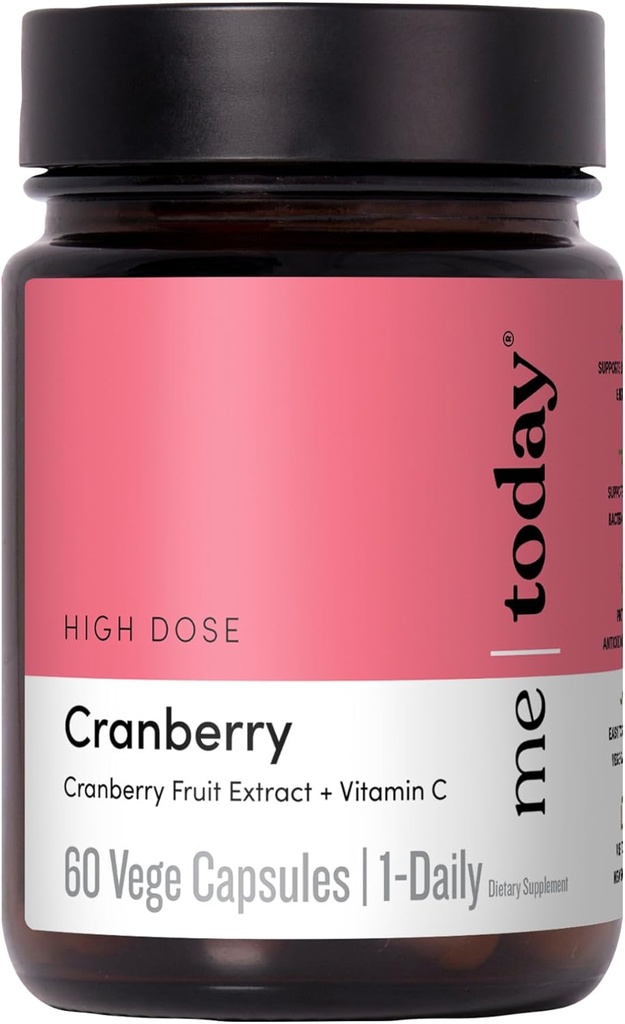 me today Cranberry 30,000mg with Vitamin C - Urinary Tract Health Support, Immunboost, Vegan Supplement- High Potency Cranberry Pills for Women and Men, 60 Servering