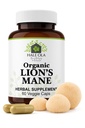 Lions Mane supplement kapsler - Non-GMO & Kosher Certified Lions Mane Mushroom Capsule til kognitiv funktion, nerve sundhed, hjerne cellevækst, forbedre fokus og hukommelse - 60 kapsler