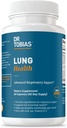 Dr. Tobias Lung Health Supplement med C-vitamin, Butterbur, Quercetin & bromelain, Advanced Lung Cleanse Detox Formel for Bronchial & Respiratory System, Non- GMO, 60 Kapsler, 60 Servere