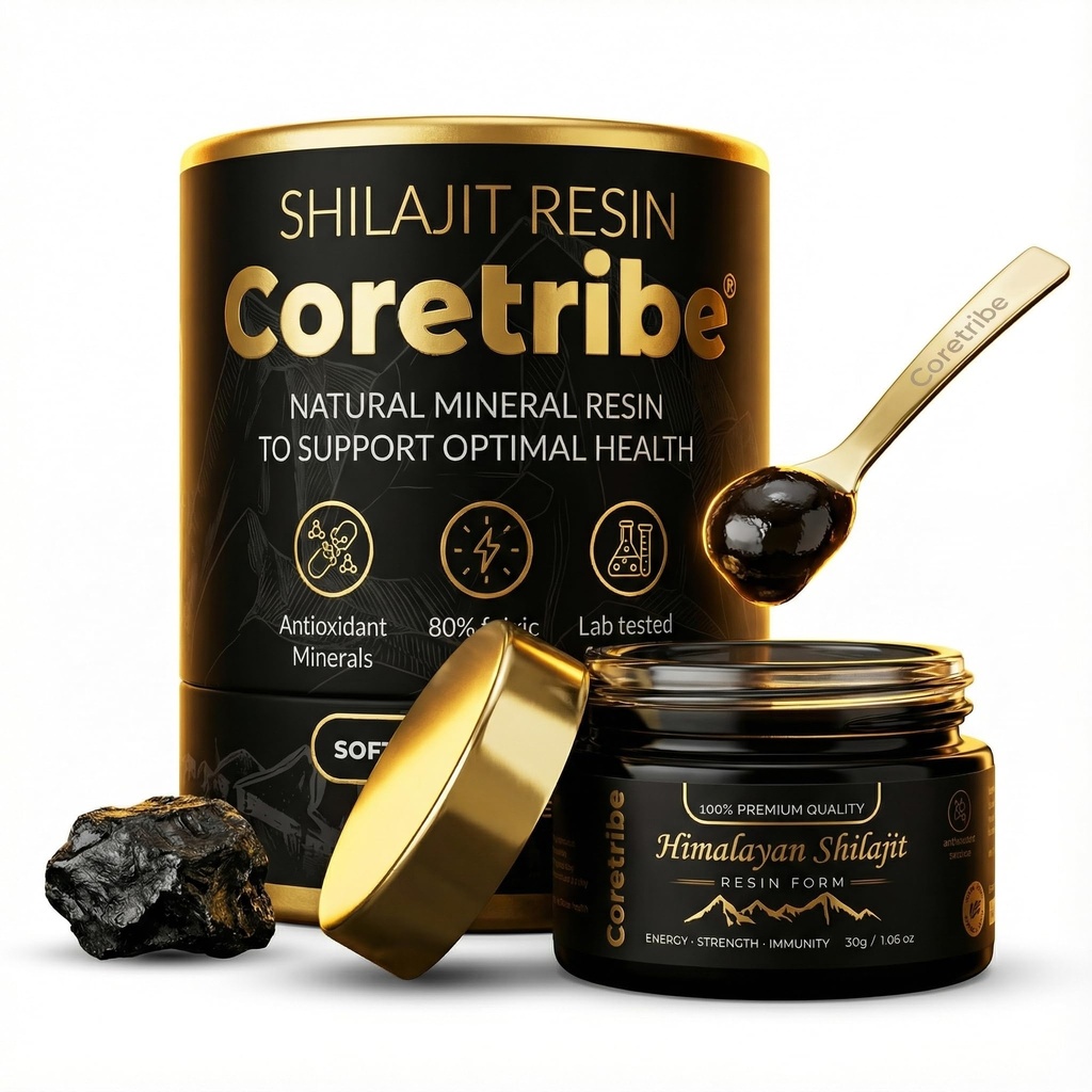 Cotefbe ® Royal 's People Choice Pure Himalayan Organic Shilajit Resin, Complex for Energy, Strength & Immunity, for Mænd & Kvinder med ægte guld indhold, 30 Bedste