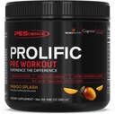 PEScience Prolific Pre Workout Pulver til mænd og kvinder med L- Citrullin Nitroxide Booster, Energy Powder & Nootrop for Focus - Fortræning uden Beta Alanine - 40 Scoops, Mango Splash