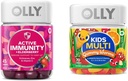 OLLY Gummy Aktiv Immunitet + Elderberry 45 Gummies & Kids Multivitamin Gummy Worms 70 Greve