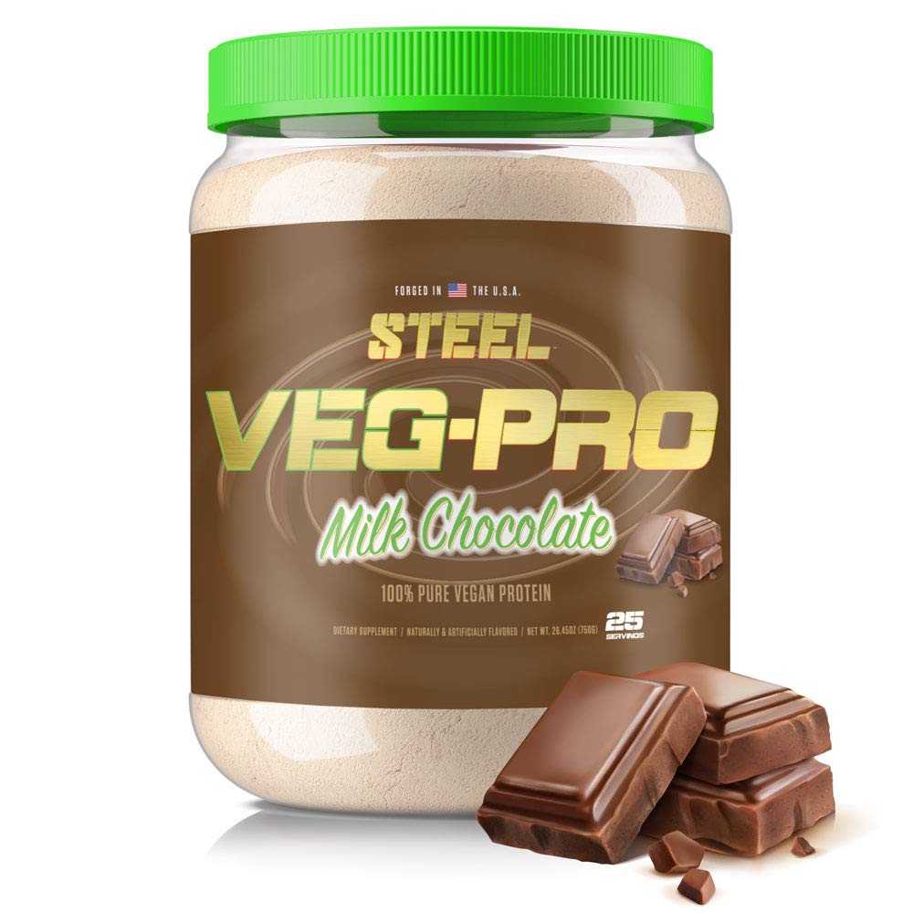 Ståltilskud Veg- PRO-124; Vegan Protein Powder, Mælk Chokolade • 124; 25 Servering (1.65lbs) • 124; Protein Powder med BCAA Amino Acid • 124; Gluten Gratis • 124; Non Dairy • 124; Lav Carb Formel