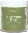 cosmix elsker din lever, afgiftning af lever & Nyre, renser blod, reducere inflation, Bhumi Amalaki, Milk Thistle, Gurkemeje, 60G - gør Upto 40 Servere, Plant- baserede Superfood Blend