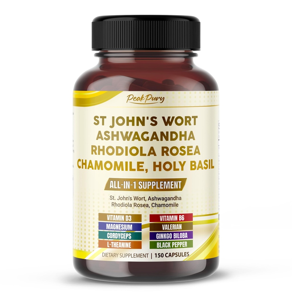 St. John 's Wort Ashwagandha Rhodiola Rosea Kamille - Made in USA