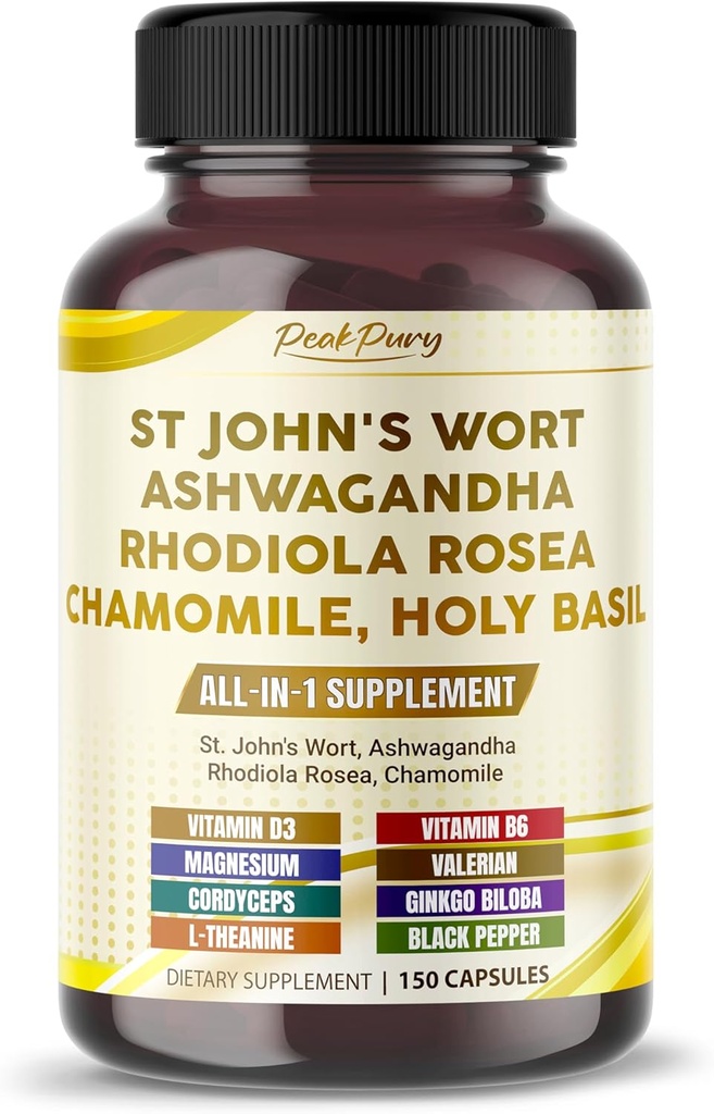 St. John 's Wort Ashwagandha Rhodiola Rosea Kamille - Made in USA