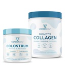 WONDERCOW Hele Colostrum Powder + Hyrdolyzed Collagen Peptider til Gut sundhed, immunforsvar & hårhud & negle støtte