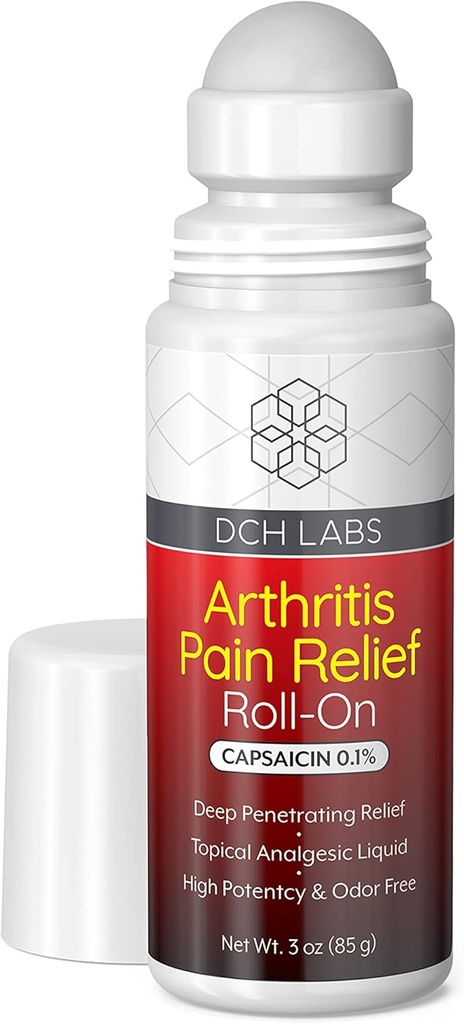 Opvarmning Arthritis Pain Relief Rollon, Deep Penetraating Capsaicin Blocks din muskel & fælles smerte budbringere, for hænder, Arthrist, Feet, Knæler & tilbage, 3 Ounces